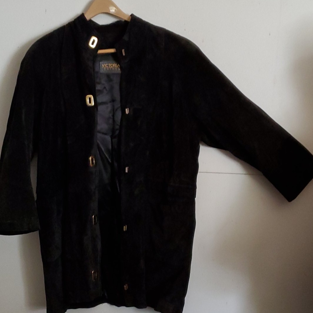 Vintage 80s Leather Coat